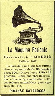 Anuncio del Anuario : La M�quina Parlante