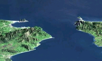 Modelo digital del Estrecho de Gibraltar obtenido por la misi�n SRTM 