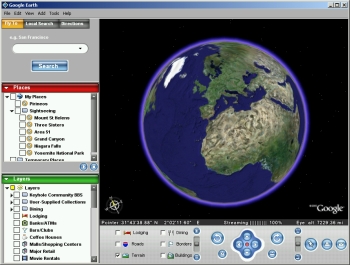 Google Earth. Un ejemplo de SIG con im�genes satelitales para el gran p�blico