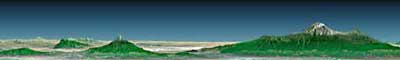 Kilimanjaro generado por el SRTM