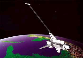 Misi�n SRTM en el espacio